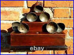 Unusual / Rare Early 19thC Welsh Antique Spoon Rack of Stepped & Pyramid Form