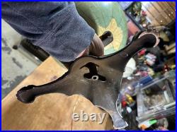 VERY RARE! Antique DATED 1909 Terrestrial Globe 12 Cast Iron Trifoot Stand