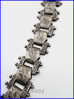 VERY RARE Antique VICTORIAN EARLY Sterling Silver BOOKCHAIN NECKLACE for locket