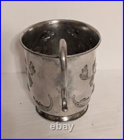 VERY RARE Antique Victorian Silver Floral Christening Cup Early to Mid 1800's VERY RARE Antique Victorian Silver Floral Christening Cup Early to Mid 1800's