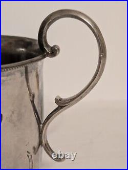 VERY RARE Antique Victorian Silver Floral Christening Cup Early to Mid 1800's VERY RARE Antique Victorian Silver Floral Christening Cup Early to Mid 1800's