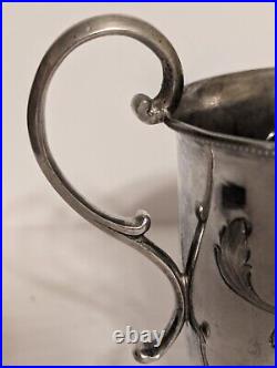 VERY RARE Antique Victorian Silver Floral Christening Cup Early to Mid 1800's VERY RARE Antique Victorian Silver Floral Christening Cup Early to Mid 1800's