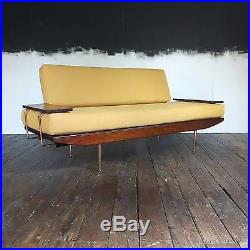 VERY RARE EARLY MODEL WENTWORTH TOOTHILL Vtg Mid Century 50s 60s Sofa Bed Yellow