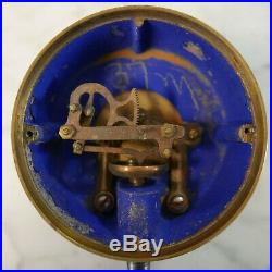 VERY RARE! Early Utica Diaphragm Vintage Antique Pressure Steam Gauge All Brass