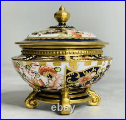 VERY RARE ROYAL CROWN DERBY IMARI 6299 LIDDED TRINKET BOX c. 1913 BEAUTIFUL