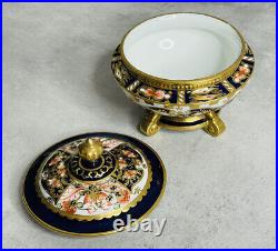 VERY RARE ROYAL CROWN DERBY IMARI 6299 LIDDED TRINKET BOX c. 1913 BEAUTIFUL