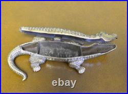 VESTA Rare Early 20th Century Linton T. H. W Antique in the form of a Crocodile
