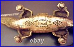 VESTA Rare Early 20th Century Linton T. H. W Antique in the form of a Crocodile