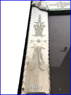 Venetian Style Mirror Picture Frame Early 20th Century Floral Antique Rare