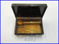 Very Early Antique Musical Snuff Box 2 Air C. 1820 Swiss Rare Painting Scene