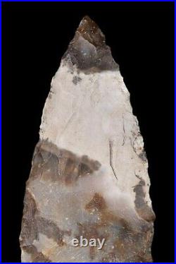 Very Rare 9000 BC (Approx) Flint Spearhead By Early Homo Sapiens Museum Quality