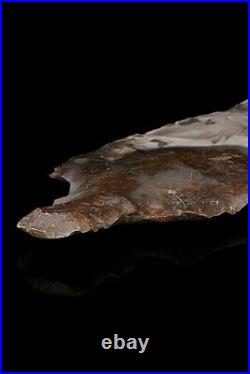 Very Rare 9000 BC (Approx) Flint Spearhead By Early Homo Sapiens Museum Quality