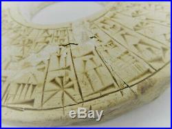 Very Rare Ancient Near Eastern Clay Tablet With Early Form Of Writing Ring Form