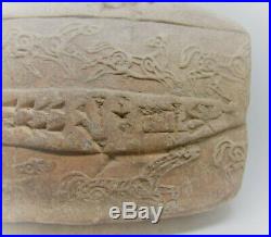 Very Rare Ancient Near Eastern Tablet With Early Form Of Writing And Roll Seal