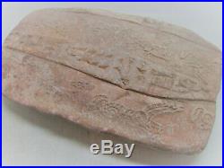 Very Rare Ancient Near Eastern Tablet With Early Form Of Writing And Roll Seal