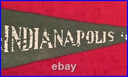 Very Rare Antique 1913 Indianapolis 500 Motor Speedway Pennant Early Auto Racing