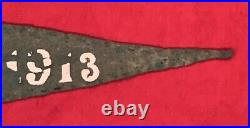Very Rare Antique 1913 Indianapolis 500 Motor Speedway Pennant Early Auto Racing