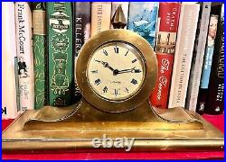 Very Rare Antique 1930s ZENITH Brass Mantle Clock WORKING