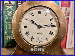 Very Rare Antique 1930s ZENITH Brass Mantle Clock WORKING