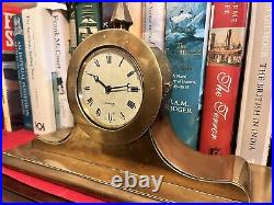 Very Rare Antique 1930s ZENITH Brass Mantle Clock WORKING