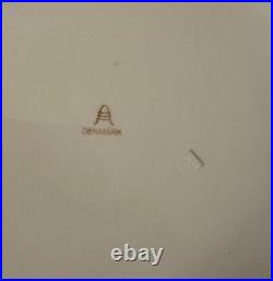Very Rare Antique Aluminia Diana Pattern Large 33cm Plate 1930s Denmark Art Deco