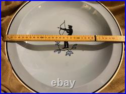 Very Rare Antique Aluminia Diana Pattern Large 33cm Plate 1930s Denmark Art Deco