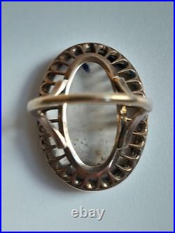 Very Rare, Antique French Louis XVI Early Limoges Porcelain 10ct Gold Ring Very Rare, Antique French Louis XVI Early Limoges Porcelain 10ct Gold Ring