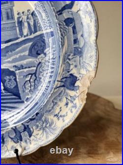 Very Rare Antique c1809 Early Spode'Caramanian' Pearlware Transfer-ware Plate