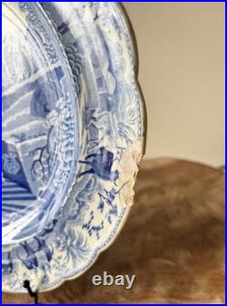 Very Rare Antique c1809 Early Spode'Caramanian' Pearlware Transfer-ware Plate