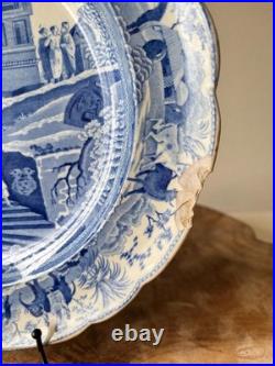 Very Rare Antique c1809 Early Spode England'Caramanian' Pearlware Transfer