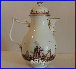 Very Rare & Beautiful Early Meissen 18th Century Coffee/teapot