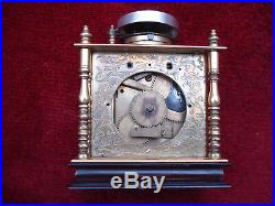 Very Rare Early 19th C Gilt Brass Japanese Bracket Or Table Clock Makura Dokei