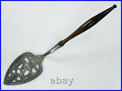 Very Rare Early Antique Reticulated Pewter Fish Server
