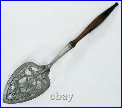 Very Rare Early Antique Reticulated Pewter Fish Server