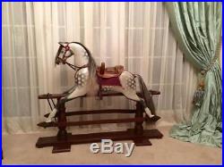 Very Rare Early Antique Unattributed 38 Rocking Horse Fully Restored