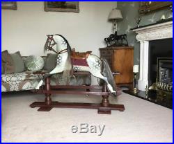 Very Rare Early Antique Unattributed 38 Rocking Horse Fully Restored