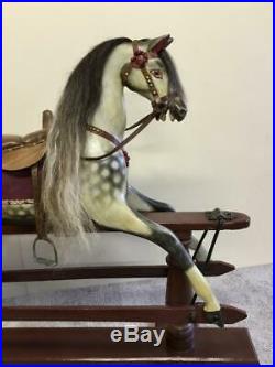 Very Rare Early Antique Unattributed 38 Rocking Horse Possibly Ayres
