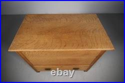 Very Rare Early Heals Antique Mule Chest with Original Interior Stamped