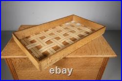 Very Rare Early Heals Antique Mule Chest with Original Interior Stamped