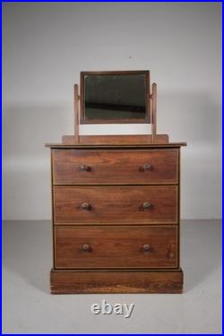 Very Rare Early Heals Original Painted Antique Dressing Chest