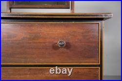 Very Rare Early Heals Original Painted Antique Dressing Chest