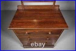 Very Rare Early Heals Original Painted Antique Dressing Chest