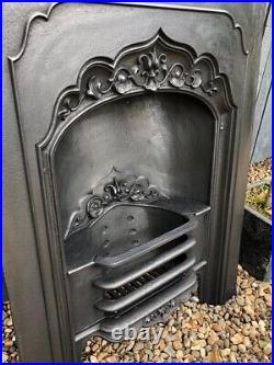 Very Rare Early Victorian Stunning Cast Iron Fireplace Insert. Circa 1850