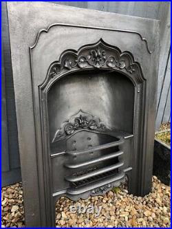 Very Rare Early Victorian Stunning Cast Iron Fireplace Insert. Circa 1850