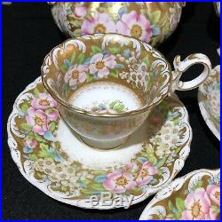 Very Rare Early Victorian William Adams Rococo Teaset with Bird Spout, c. 1840