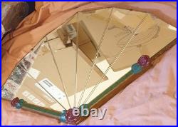 Very Rare! Original Antique Birth of Art Deco Movement Fan Mirror Circa 1910/20s