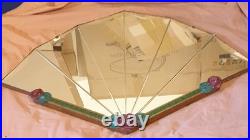 Very Rare! Original Antique Birth of Art Deco Movement Fan Mirror Circa 1910/20s