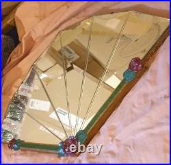 Very Rare! Original Antique Birth of Art Deco Movement Fan Mirror Circa 1910/20s