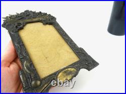 Very Rare Original French Antique Early Airplane Photo Frame Holder Ww1