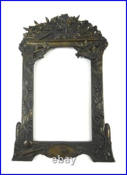 Very Rare Original French Antique Early Airplane Photo Frame Holder Ww1
